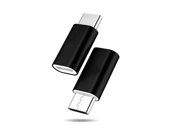 MaKant USB C uros - Micro B naaras Adapteri, musta